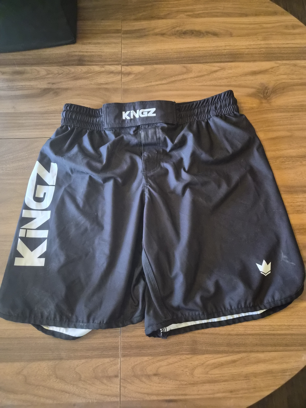 Supreme Black Shorts with White Logo Waistband